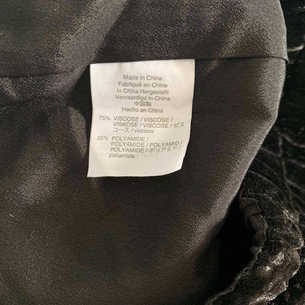 NWT J. Crew Black Luxe Velvet Pull-On Skirt Size Large - Picture 6 of 6